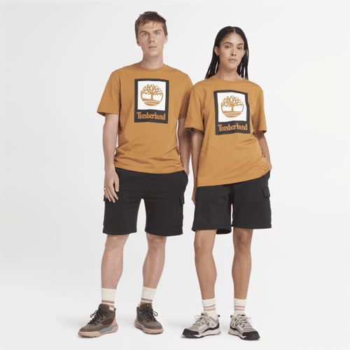 T-shirt Stack Logo All Gender in giallo, giallo, Taglia: M - Timberland - Modalova
