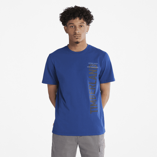 T-Shirt mit seitlichem Logo für Herren in Blau, Mann, , Größe: S - Timberland - Modalova