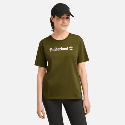 Northwood Kurzarm-T-Shirt für Damen in dunkel Olivgrün, Frau, , Größe: L - Timberland - Modalova