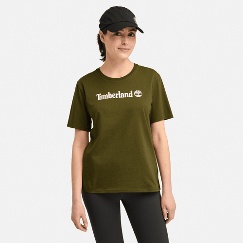 Northwood Kurzarm-T-Shirt für Damen in dunkel Olivgrün, Frau, , Größe: XL - Timberland - Modalova