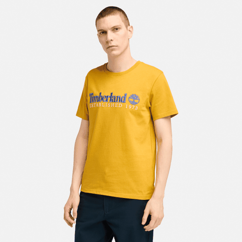 T-shirt con Ricamo "Established 1973" da Uomo in , Uomo, , Taglia: S - Timberland - Modalova