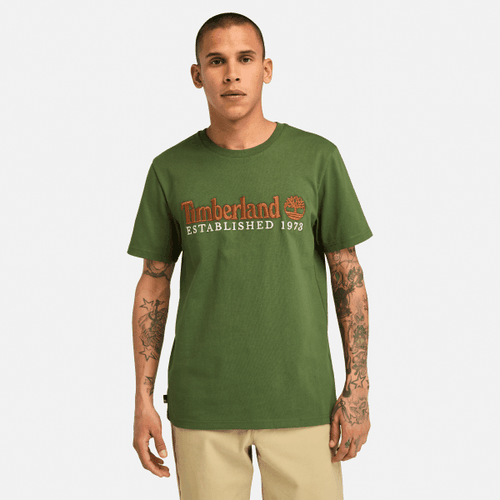 T-shirt con Ricamo "Established 1973" da Uomo in , Uomo, , Taglia: M - Timberland - Modalova