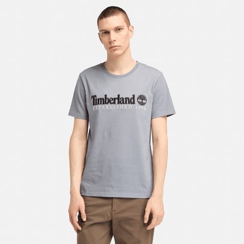 T-shirt con Ricamo "Established 1973" da Uomo in , Uomo, , Taglia: XL - Timberland - Modalova