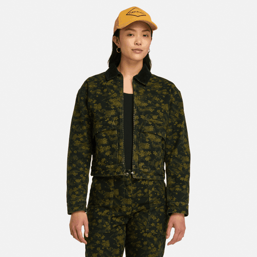 Giacca Trapuntata con Stampa Strafford da Donna con stampa scura, Donna, verde, Taglia: XXL - Timberland - Modalova