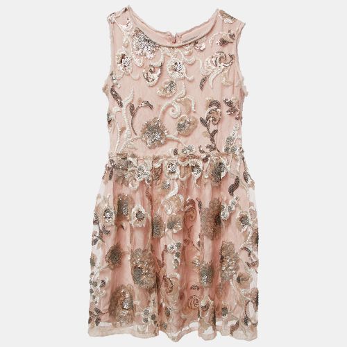 Junior Sequin Crepe Sleeveless Dress 6 Yrs - Ermanno Scervino - Modalova