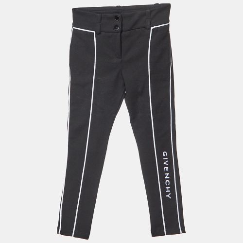 Kids Cotton Blend Logo Embroidered Pants 4 Yrs - Givenchy - Modalova