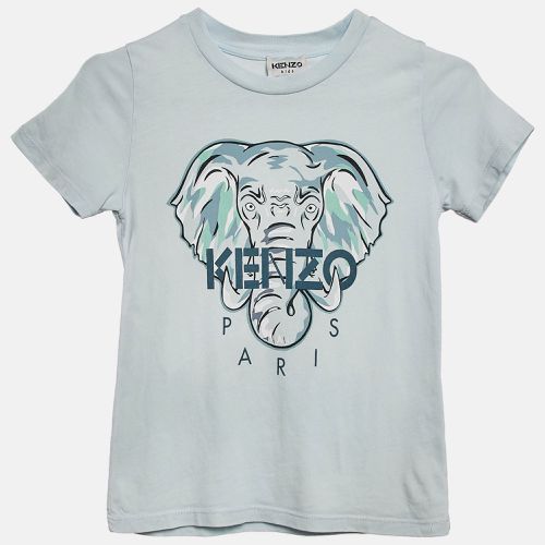 Kids Tiger Logo Print Jersey T-Shirt 6 Yrs - Kenzo - Modalova