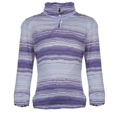 Striped Long Sleeve Collared T-Shirt 10 Yrs - Missoni - Modalova