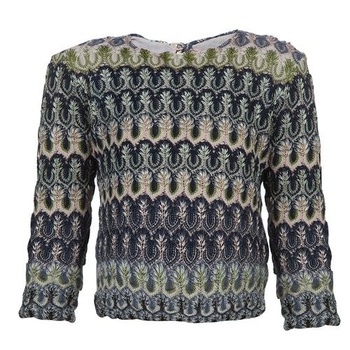 Crochet Embroidered Long Sleeve Sweater 4 Yrs - Missoni - Modalova