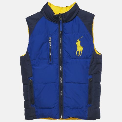 Kids /Yellow Synthetic Reversible Puffer Vest 6 Yrs - Polo Ralph Lauren - Modalova