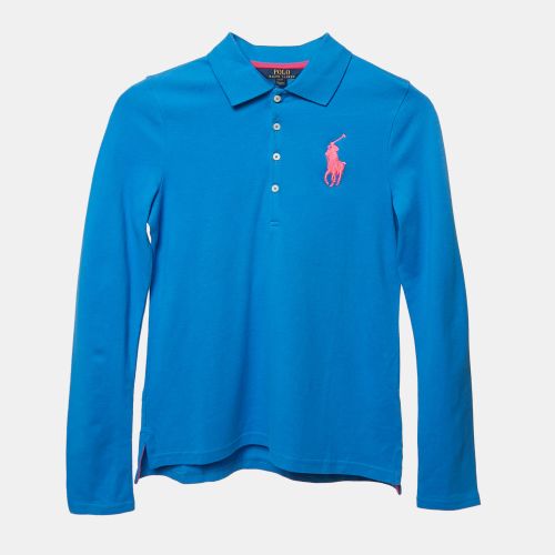 Kids Pique Long Sleeve Polo T-Shirt 12-14 Yrs - Polo Ralph Lauren - Modalova