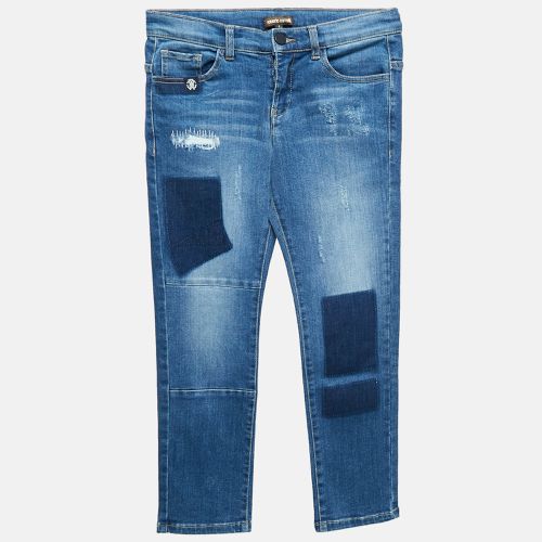 Kids Denim Distressed Jeans 8 Yrs - Roberto Cavalli - Modalova