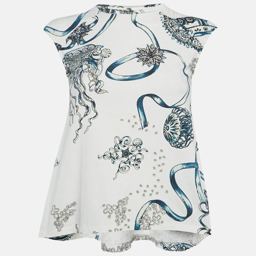 Jelly Fish Print Jersey T-Shirt 10Yrs - Roberto Cavalli - Modalova