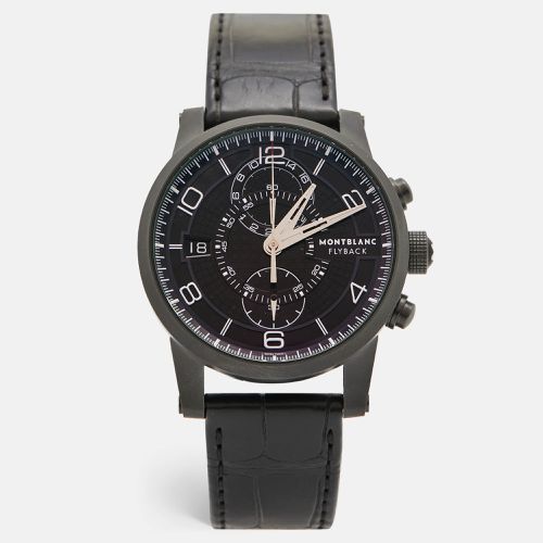 PVD Coated Titanium Leather Timewalker Twinfly 106507 Limited Edition Men's Wristwatch 43 mm - Montblanc - Modalova