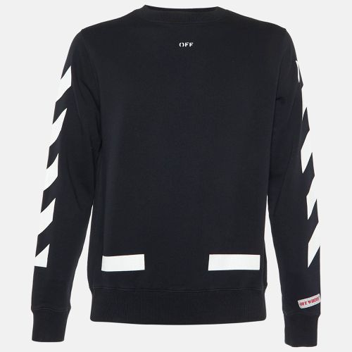 Arrow Print Cotton Crew Neck Sweatshirt XS - Off-White - Modalova