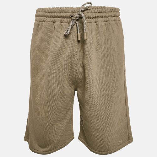 Khaki Cotton Knit Shorts S - Off-White - Modalova