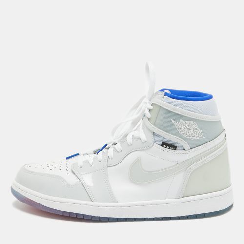 Air Jordan Patent and Leather 1 Retro High Zoom White Racer Sneakers Size 47.5 - Air Jordans - Modalova