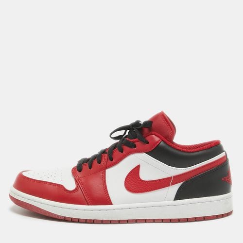 Tricolor Leather Jordan 1 Low Bulls Sneakers Size 45 - Air Jordans - Modalova