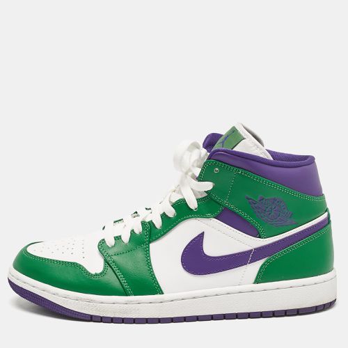 Leather Jordan 1 Mid Incredible Hulk Sneakers Size 43 - Air Jordans - Modalova