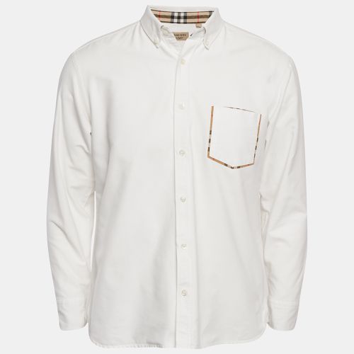 Cotton Button Down Shirt L - Burberry - Modalova