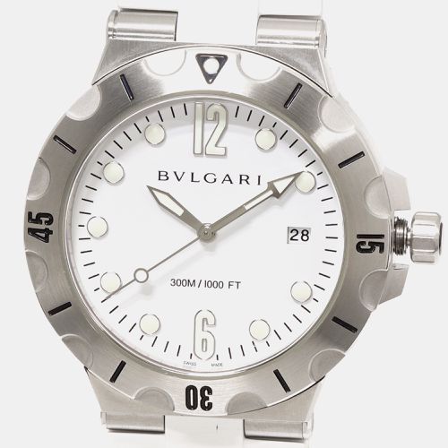 Stainless Steel Diagono DP41SSD Automatic Men's Wristwatch 41 mm - Bvlgari - Modalova