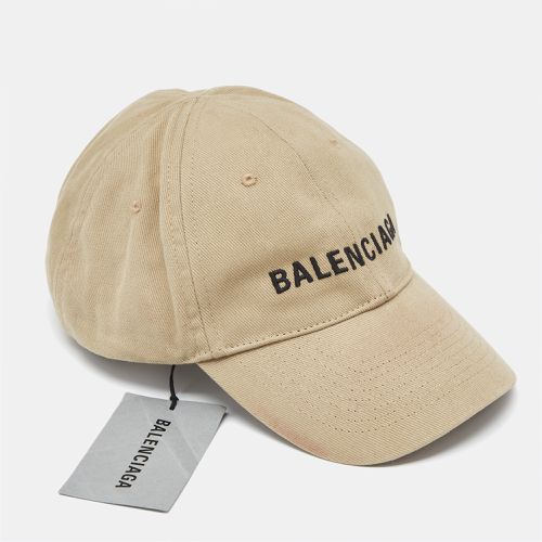 Canvas Logo Embroidered Baseball Cap - Balenciaga - Modalova