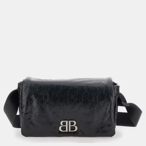 Crushed Monaco Flap Small Shoulder Bag - Balenciaga - Modalova