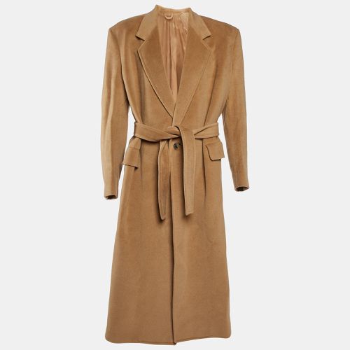 Wool Belted Long Coat S - Balenciaga - Modalova