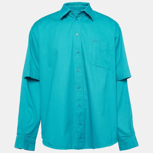 Teal Cotton Oversized Shirt XS - Balenciaga - Modalova