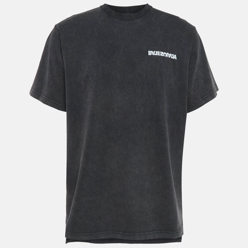 Embroidered Cotton T-Shirt XL - Balenciaga - Modalova