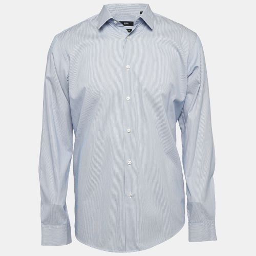 Striped Cotton Regular Fit Elliott Shirt L - Boss By Hugo Boss - Modalova