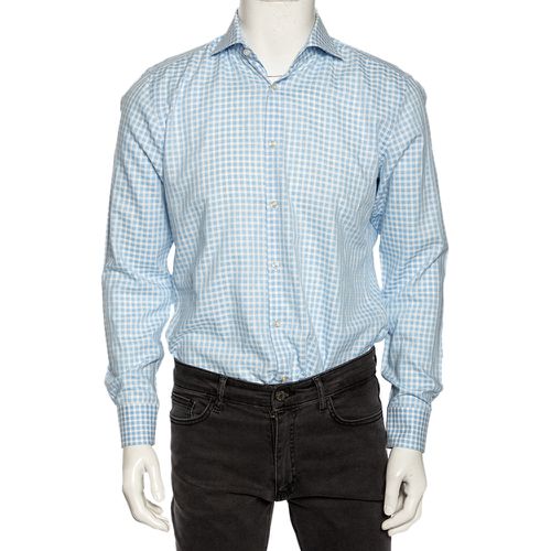 Boss Hugo Boss Checkered Cotton Slim Fit Shirt M - Boss By Hugo Boss - Modalova