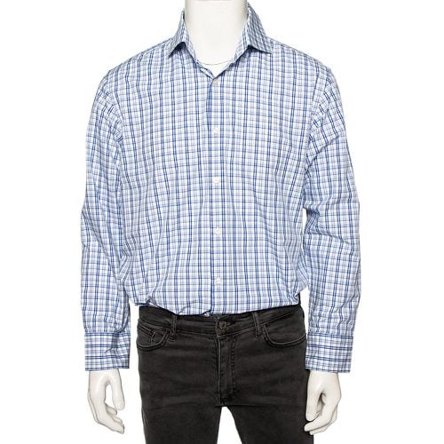 Checkered Cotton Button Front Regular Fit Shirt XL - Boss By Hugo Boss - Modalova