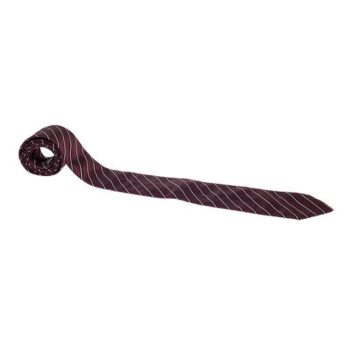 Maroon Diagonal Striped Silk Tie - Boss By Hugo Boss - Modalova