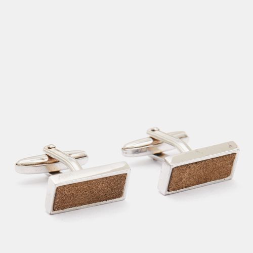 Hugo Boss Suede Tone Cufflinks - Boss By Hugo Boss - Modalova