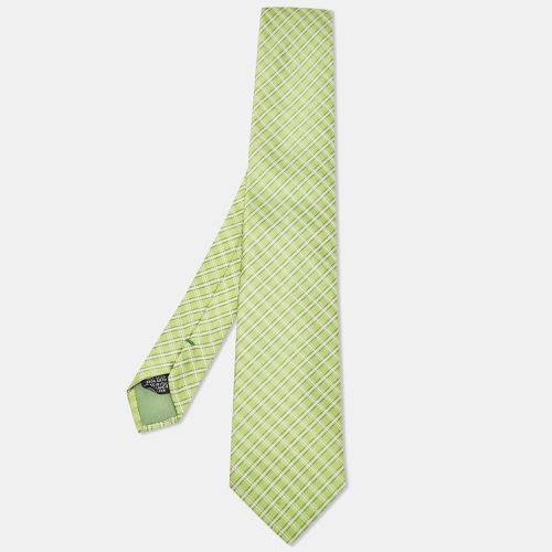 Check Pattern Silk Tie - Boss By Hugo Boss - Modalova