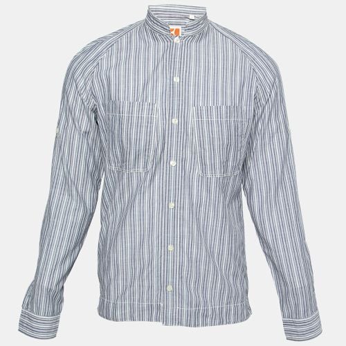 Multicolor Striped Cotton Long Sleeve Shirt S - Boss Orange by Hugo Boss - Modalova