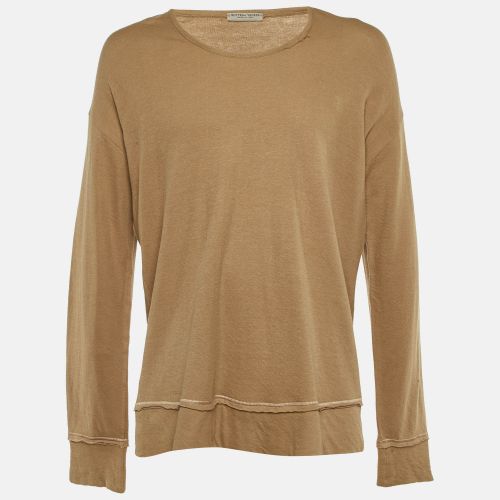 Cotton Knit Long Sleeve T-Shirt XXL - Bottega Veneta - Modalova