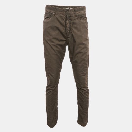 Khaki Cotton Blend Cruise Pants M - Bottega Veneta - Modalova