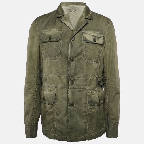 Faded Cotton Strap Detail Cargo Jacket XXL - Bottega Veneta - Modalova