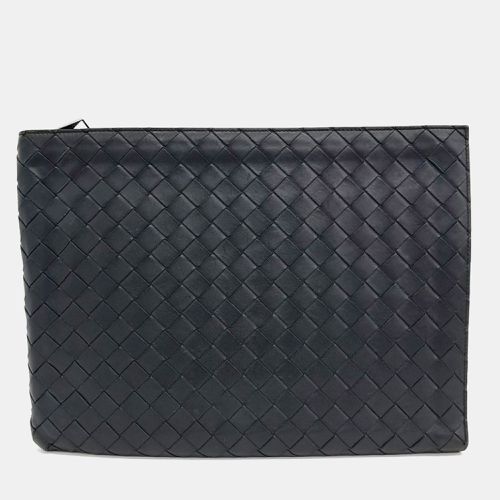 Leather mesh clutch - Bottega Veneta - Modalova