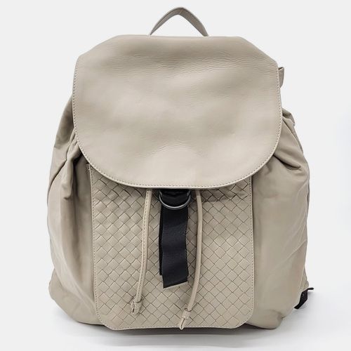 Intrecciato Leather Backpack - Bottega Veneta - Modalova