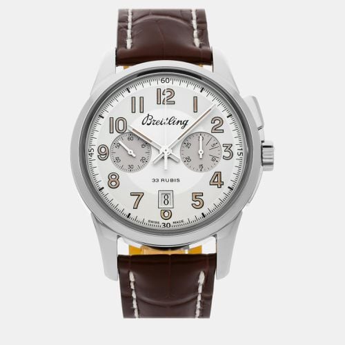 Stainless Steel Transocean AB141112/G799 Manual Winding Men's Wristwatch 43 mm - Breitling - Modalova