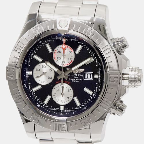 Stainless Steel Super Avenger II A13371 Automatic Chronograph Men's Wristwatch 48 mm - Breitling - Modalova