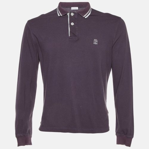 Cotton Long Sleeve Polo T-Shirt M - Brunello Cucinelli - Modalova