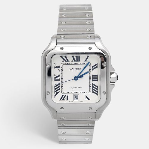 Steel Santos 39.8 mm Watch - Cartier - Modalova