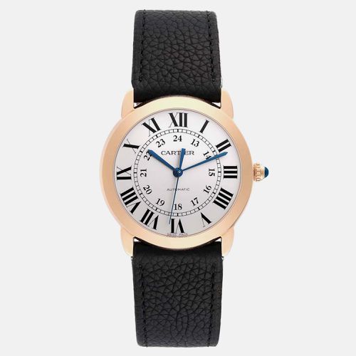 Ronde Solo Steel Rose Gold Automatic Men's Watch 36 mm - Cartier - Modalova