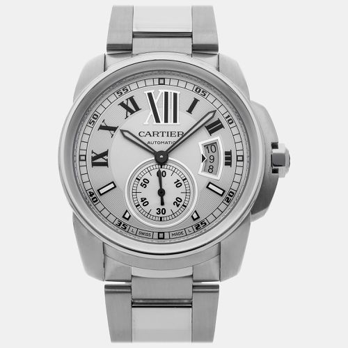 Stainless Steel Calibre de W7100015 Automatic Men's Wristwatch 42 mm - Cartier - Modalova