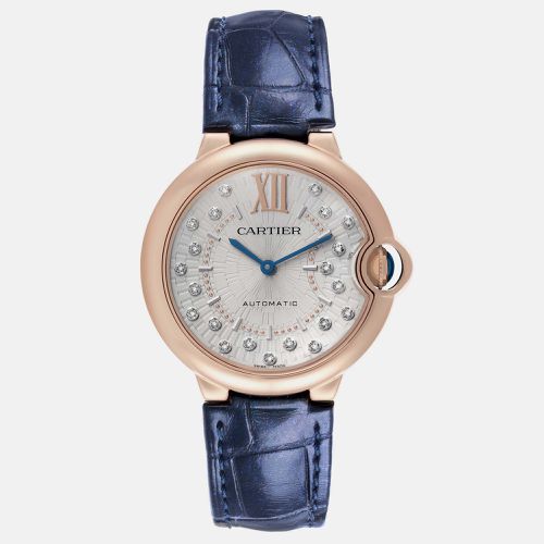 Ballon Bleu Rose Gold Diamond Men's Watch 36.0 mm - Cartier - Modalova