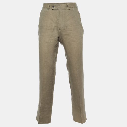 Linen Regular Fit Trousers M - CH Carolina Herrera - Modalova